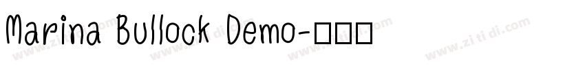 Marina Bullock Demo字体转换